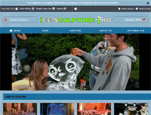 Tablet Screenshot of icesculpturepro.com